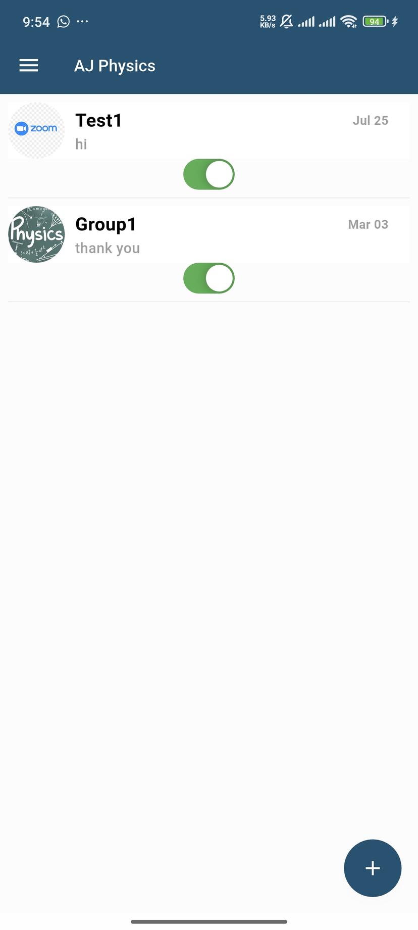AJ Physics - Admin Mobile App - Image 1