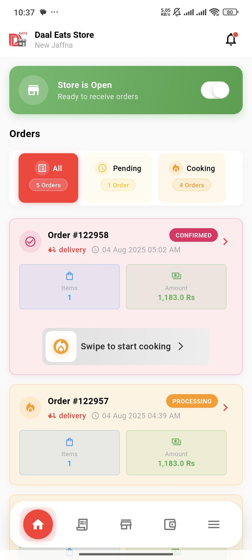 Daal Eats - Store Owner App - Image 1